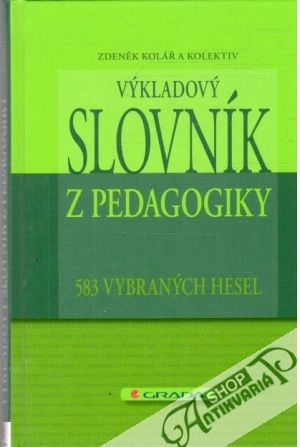 Obal knihy Výkladový slovník z pedagogiky