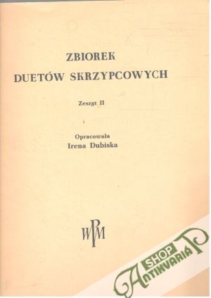 Obal knihy Zbiorek duetów skrzypcowych