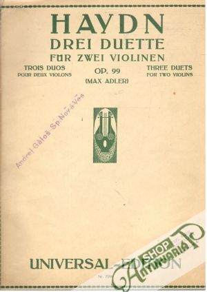 Obal knihy Drei duette