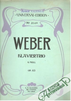 Obal knihy Weber - Klaviertrio G moll