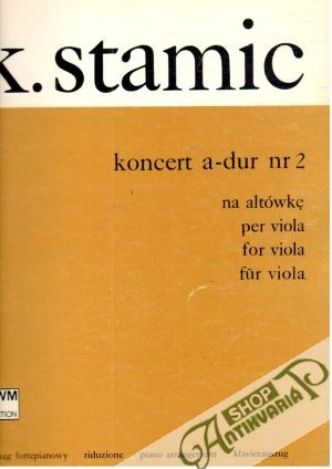 Obal knihy K. Stamic - Koncert a-dur nr 2