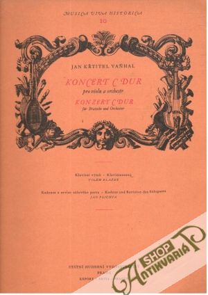 Obal knihy Jak Kŕtitel Vaňhal - Koncert C dur