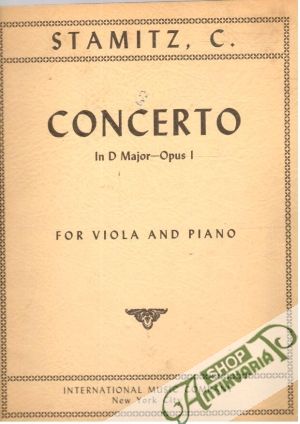 Obal knihy C. Stamitz - Concerto in D Major - Opus I