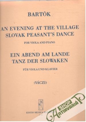 Obal knihy Bartók - An Evening at the Village Slovak Peasant's Dance