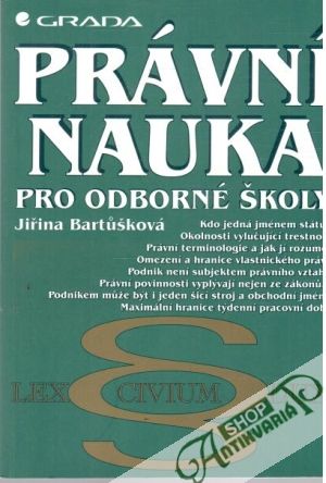 Obal knihy Právní nauka pro odborné školy