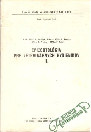 Obal knihy Epizootológia pre veterinárnych hygienikov II.