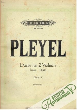 Obal knihy Pleyel opus 23