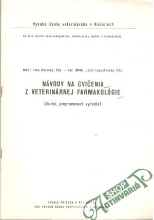 Obal knihy Návody na cvičenia z veterinárnej farmakológie