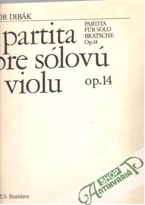 Obal knihy Partita pre sólovú violu op. 14