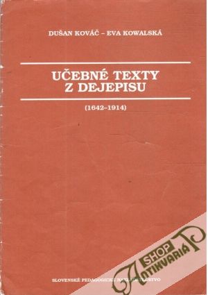 Obal knihy Učebné texty dejepisu (1642-1914)