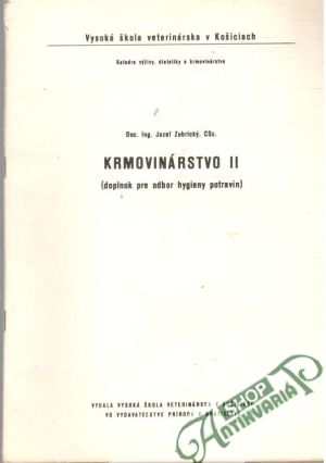Obal knihy Krmovinárstvo II.