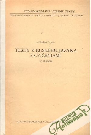 Obal knihy Texty z ruského jazyka s cvičeniami