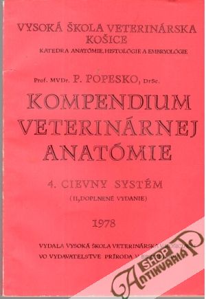 Obal knihy Kompendium veterinárnej anatómie 4. -cievny systém
