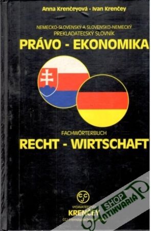 Obal knihy Prekladateľský slovník Právo - Ekonomika, Nemecko-slovenský