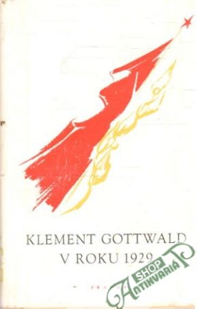 Obal knihy Klement Gottwald v roku 1929