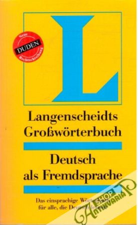 Obal knihy Langenscheidts grossworterbuch Deutsch als Fremdsprache