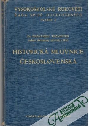 Obal knihy Historická mluvnice československá