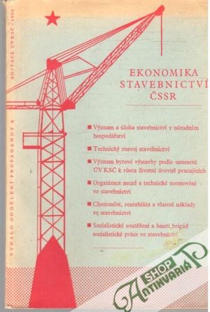 Obal knihy Ekonomika stavebnictví ČSSR