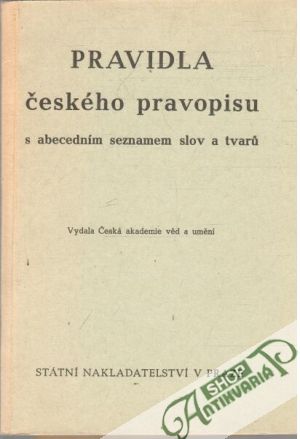 Obal knihy Pravidla českého pravopisu