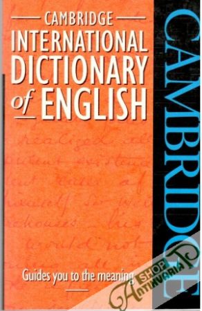 Obal knihy Cambridge international dictionary of english