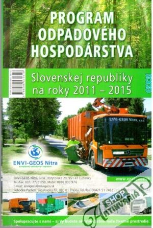 Obal knihy Program odpadového hospodárstva SR na roky 2011-2015