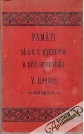 Obal knihy Pamäti slov. ev. a. v. gymnasia