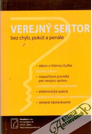 Obal knihy Verejný sektor