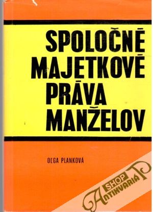 Obal knihy Spoločné majetkové práva manželov