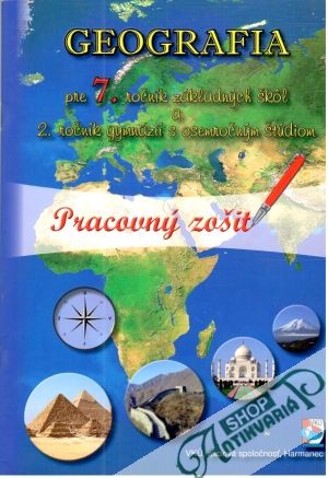 Obal knihy Geografia pre 7. ročník ZŠ - pracovný zošit