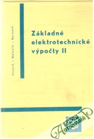 Obal knihy Základné elektrotechnické výpočty II
