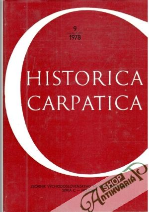 Obal knihy Historica carpatica 9/1978