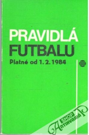 Obal knihy Pravidlá futbalu
