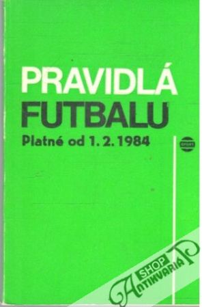 Obal knihy Pravidlá futbalu