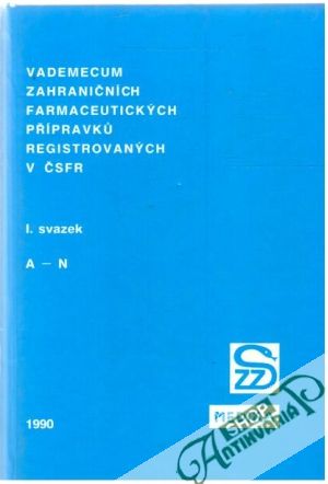 Obal knihy Vademecum zahraničních přípravku I-II.