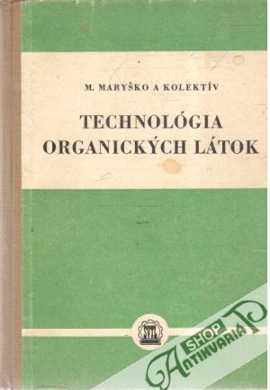 Obal knihy Technológia organických látok