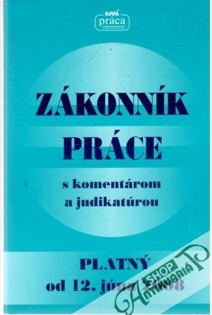 Obal knihy Zákonník práce - platný od 12. júna 2008