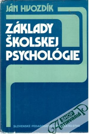 Obal knihy Základy školskej psychológie