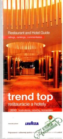 Obal knihy Top trend reštaurácie a hotely 2010