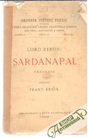 Obal knihy Sardanapal