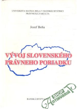 Obal knihy Vývoj slovenského právneho poriadku