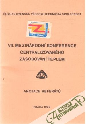 Obal knihy VII. mezinárodní konference centralizovaného zásobování teplem