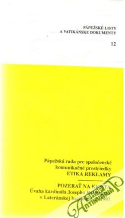 Obal knihy Pápežské listy a vatikánske dokumenty 12