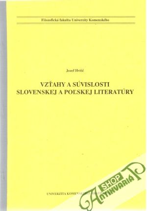 Obal knihy Vzťahy a súvislosti slovenskej a poľskej literatúry