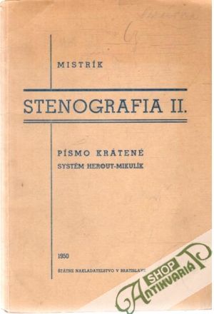 Obal knihy Stenografia II.