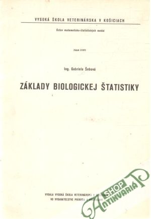 Obal knihy Základy biologickej štatistiky