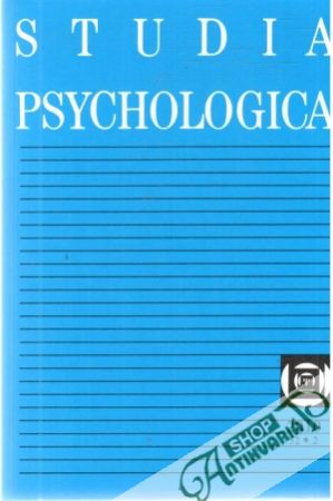 Obal knihy Studia psychologica 52.2/2010