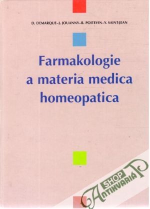 Obal knihy Farmakologie a materia medica homeopatica