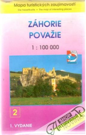 Obal knihy Záhorie Považie 1: 100 000