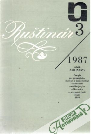 Obal knihy Ruštinár 3/1987