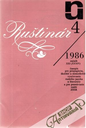 Obal knihy Ruštinár 4/1986